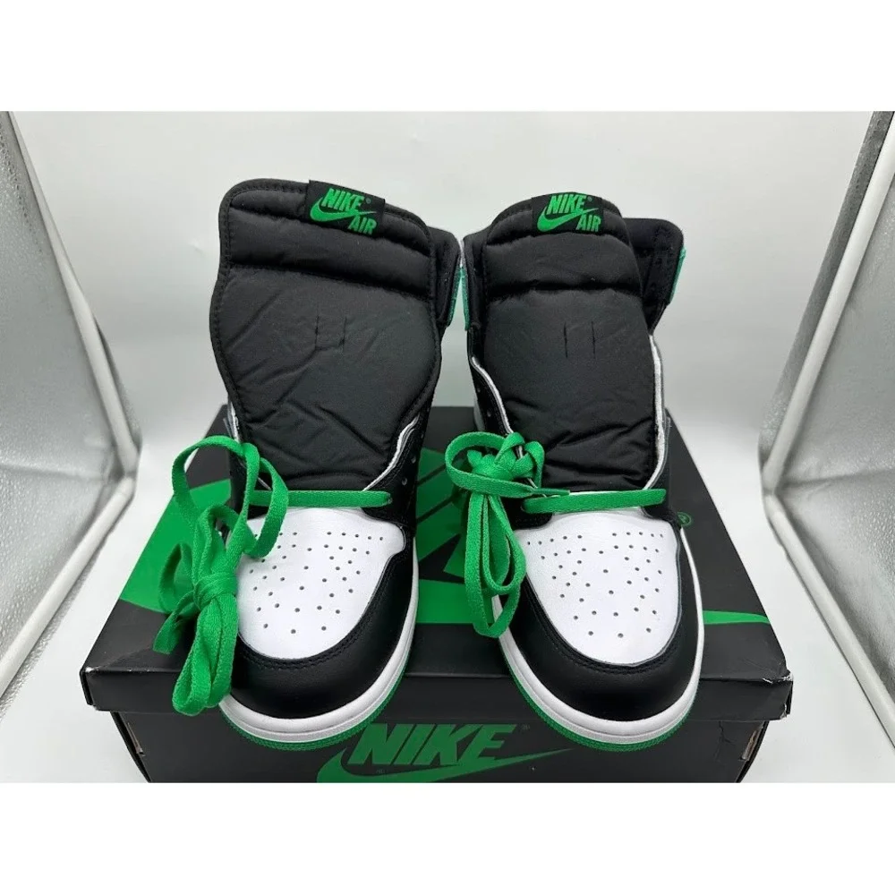 Nike‎ Air Jordan 1 Retro High OG Lucky Green Black White DZ5485-031 Mens Shoes